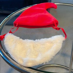 🎄🐾NWOT Santa hat W/beard